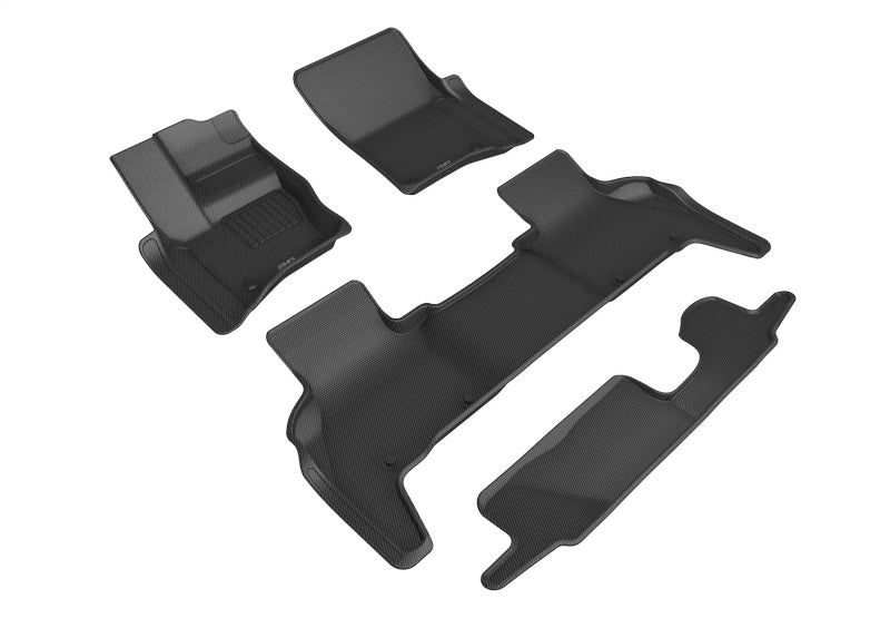 3D MAXpider 20-22 Land Rover Defender 110 Kagu 1st 2nd & 3rd Rows - Black