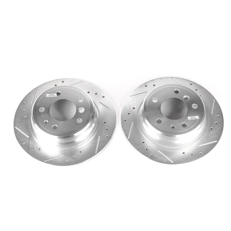 PowerStop 89-95 BMW 525i Rear Evolution Drilled & Slotted Rotors - Pair