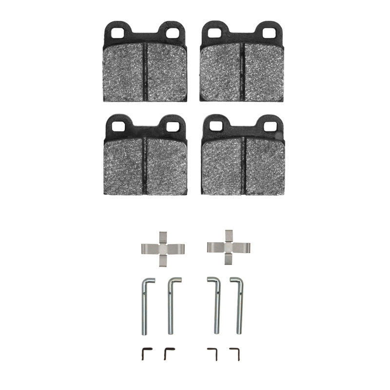 DFC 75-86 Alfa Romeo Alfeta Rear 5000 Advanced Low Metallic Brake Pads and Hardware Kit