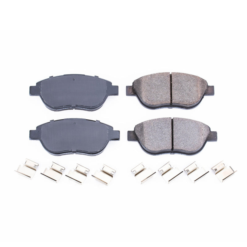 PowerStop 12-18 Fiat 500 Front Z17 Evolution Ceramic Brake Pads w/Hardware