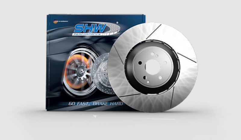 SHW Performance 15-18 Porsche Macan Turbo w/19in Wheels/Perf Package Right Frt Slott LW Brake Rotor (95B615302M)