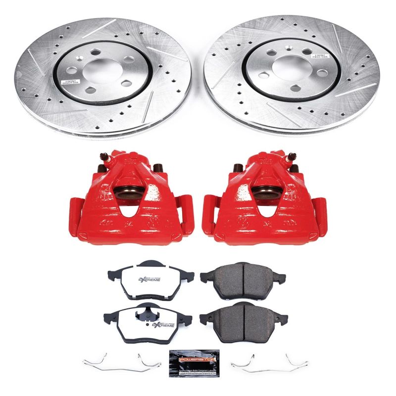 PowerStop 96-99 Volkswagen Golf Z26 Street Kit w/ Calipers - Front