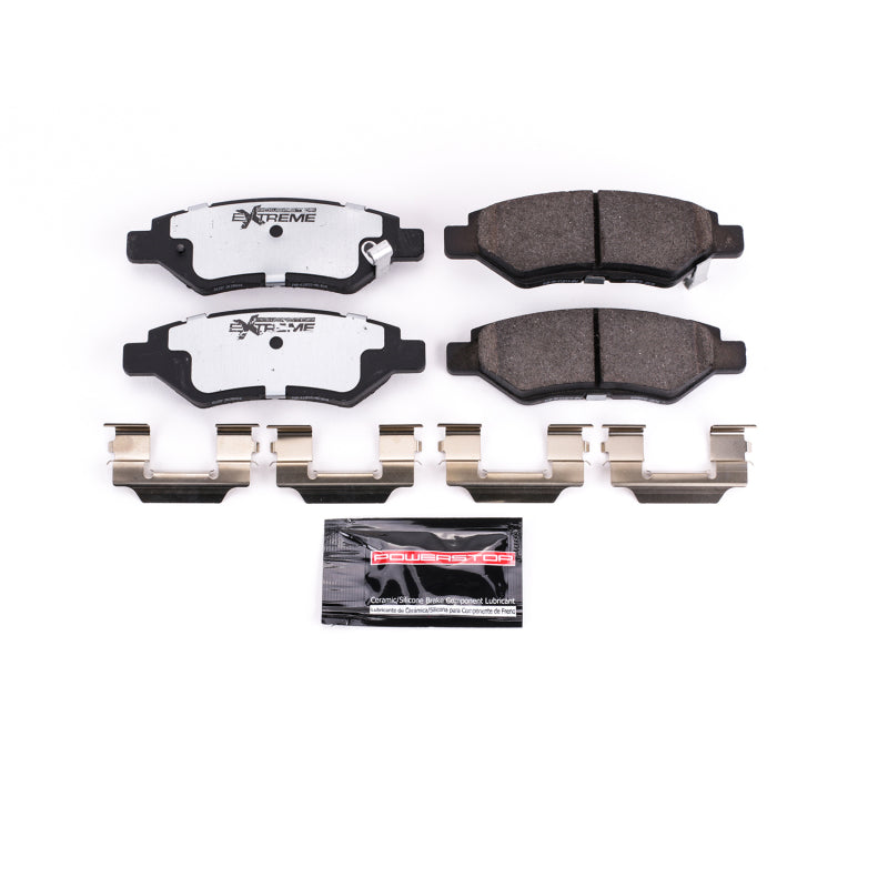 PowerStop 08-14 Cadillac CTS Rear Z26 Extreme Street Brake Pads w/Hardware