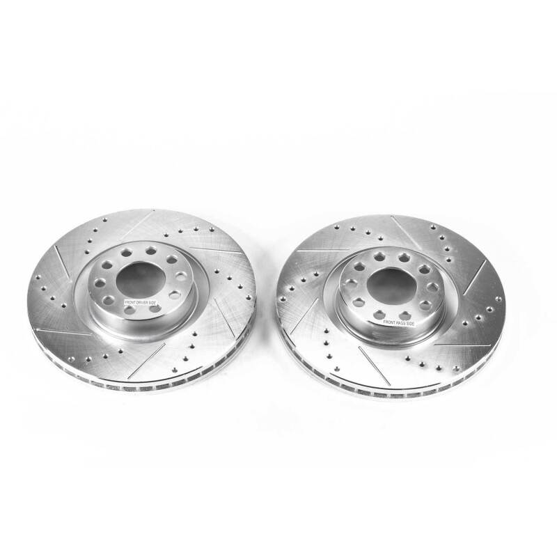 PowerStop 00-04 Audi A6 Quattro Front Evolution Drilled & Slotted Rotors - Pair
