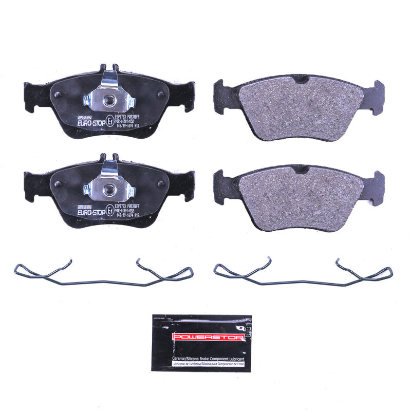 PowerStop 98-04 Mercedes-Benz SLK230 Euro-Stop ECE-R90 Front Brake Pads