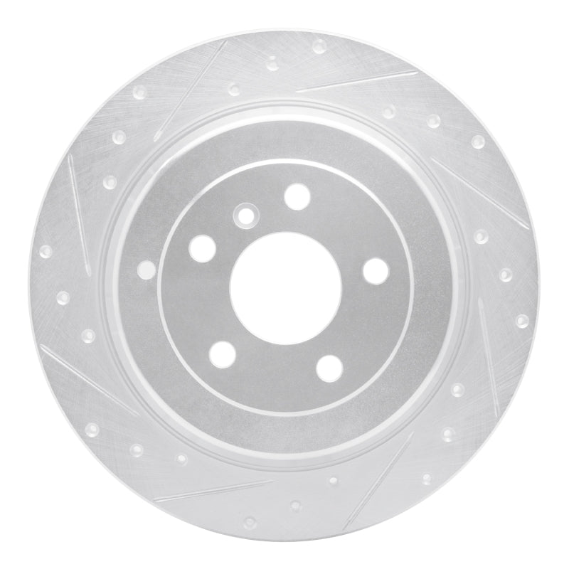 R1 Concepts 06-12 Mercedes-Benz R500 Rear Left Drilled & Slotted Silver Brake Rotor