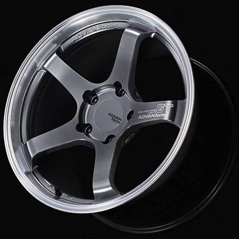 Advan GT Beyond 18x9 +45 5-100 Machining & Hyper Platinum Black Wheel