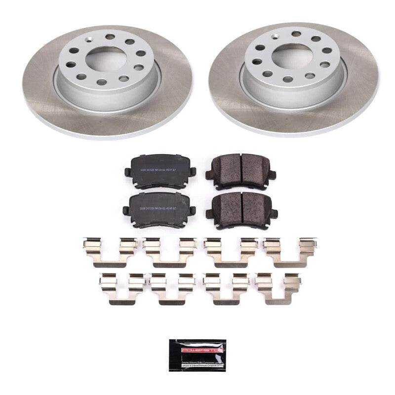 PowerStop 2010 Volkswagen Golf Rear Semi-Coated Rotor Kit