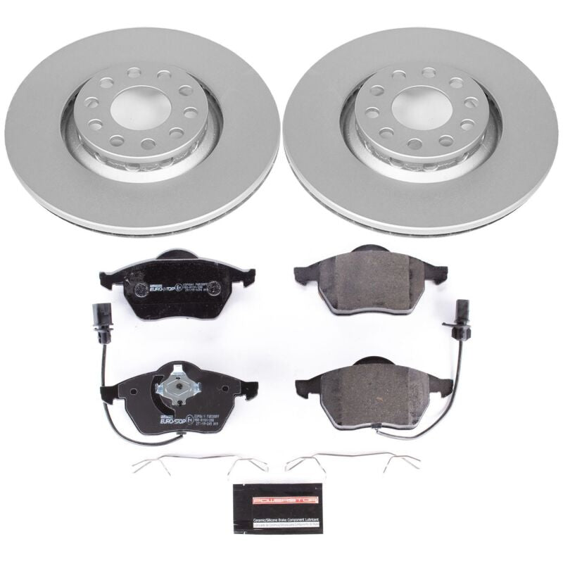 PowerStop 02-05 Audi A4 Front Euro-Stop Brake Kit