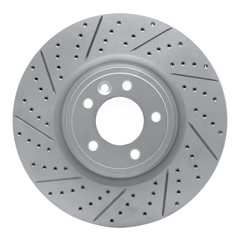 R1 Concepts 18-24 Land Rover Range Rover Front Left Drilled & Slotted Geo-Carbon Rotor