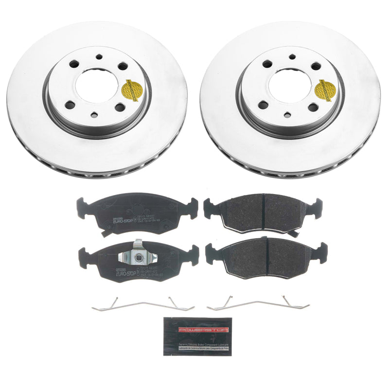 PowerStop 12-18 Fiat 500 Front Euro-Stop Brake Kit