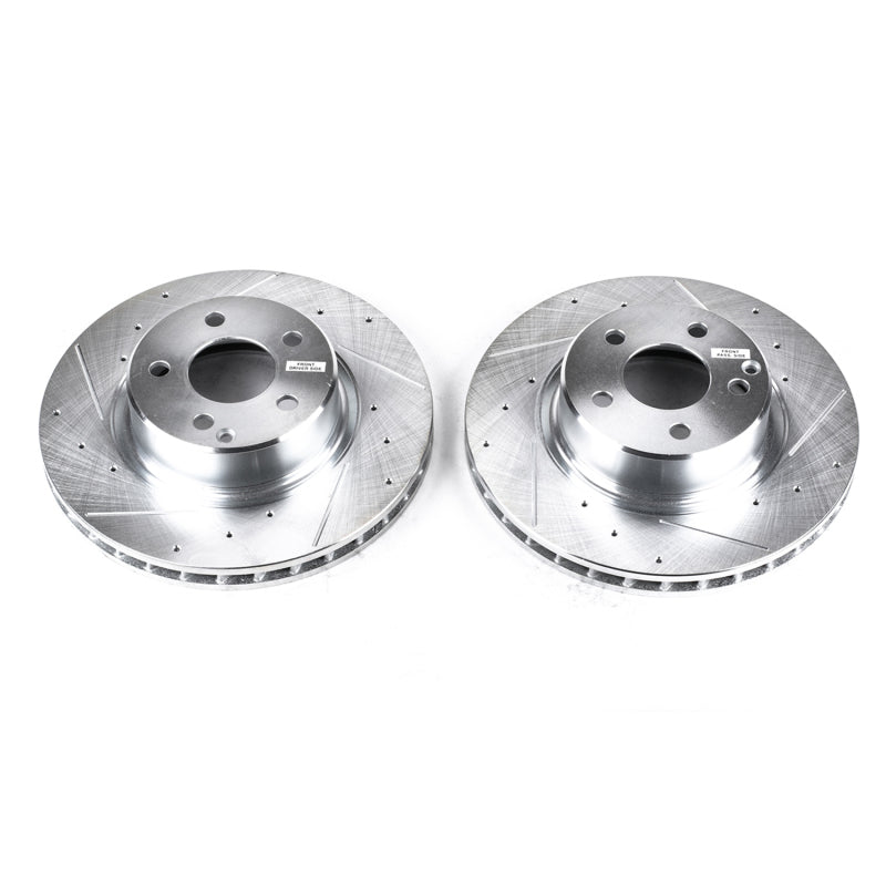 PowerStop 03-06 Mercedes-Benz CL500 Front Evolution Drilled & Slotted Rotors - Pair