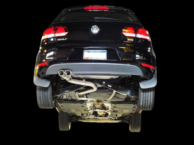 AWE Tuning Golf TDI Performance Exhaust - Polished Silver Tips