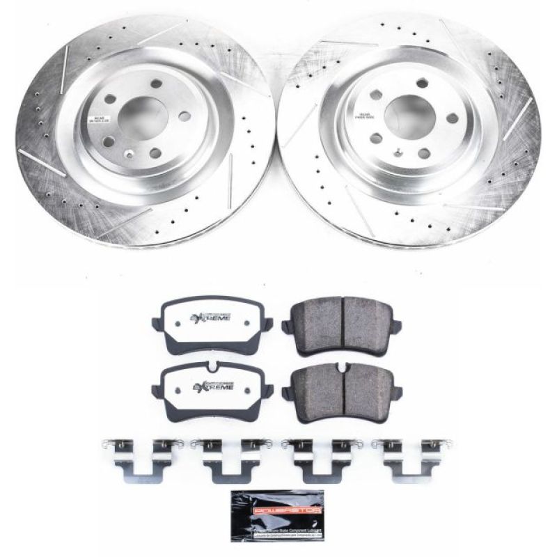 PowerStop 16-18 Audi A7 Quattro Rear Z26 Street Warrior Brake Kit