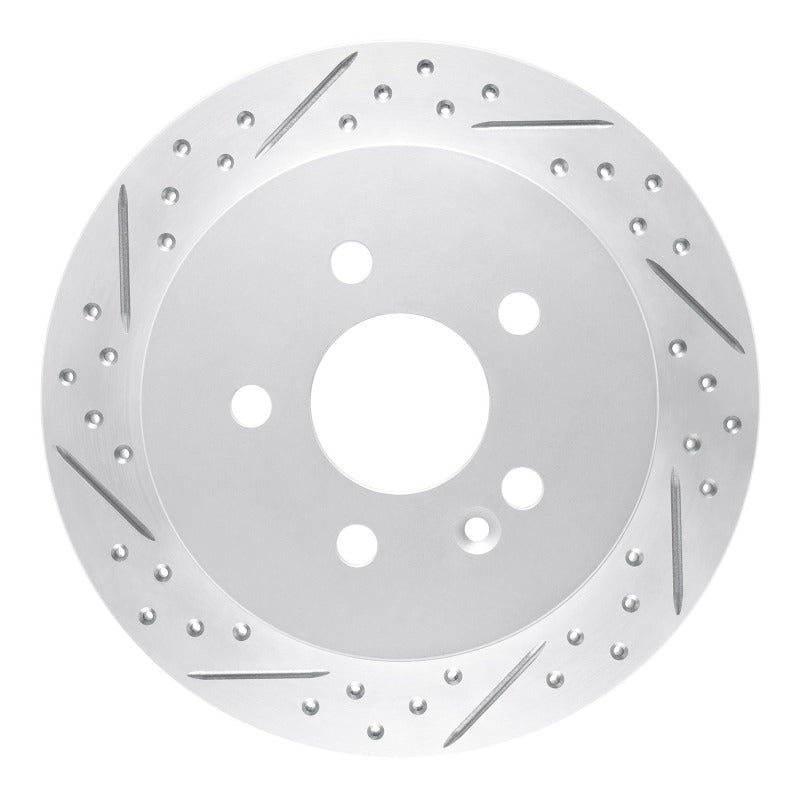 R1 Concepts 98-05 Mercedes-Benz Ml320 Rear Left Drilled & Slotted Geo-Carbon Rotor