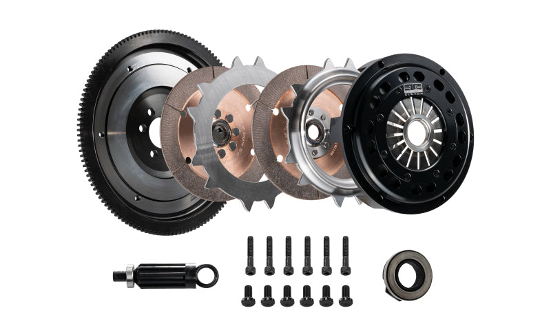 DKM Clutch VW Beetle/Eurovan/Golf/Jetta/Passat 2.0L TDI Ceramic Twin Disc MR Clutch Kit w/Flywheel