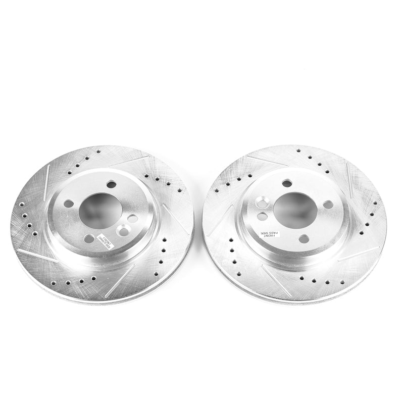 PowerStop 02-07 Mini Cooper Front Evolution Drilled & Slotted Rotors - Pair