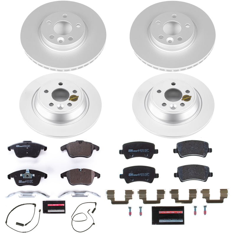 PowerStop 12-15 Land Rover Range Rover Evoque Front & Rear Euro-Stop Brake Kit