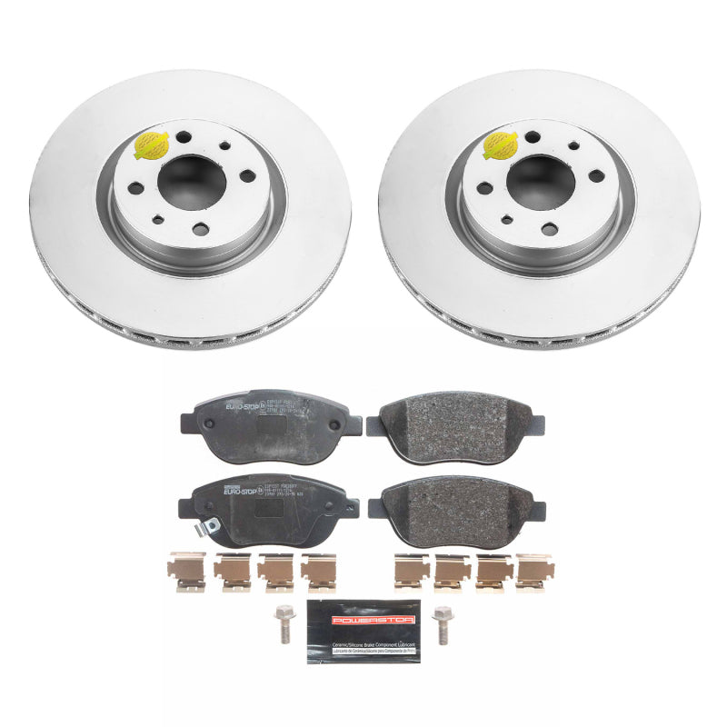 PowerStop 12-19 Fiat 500 Front Euro-Stop Brake Kit