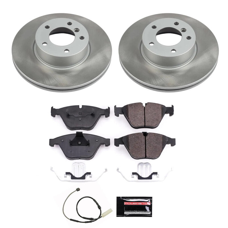PowerStop 11-13 BMW 328i Front Semi-Coated Rotor Kit