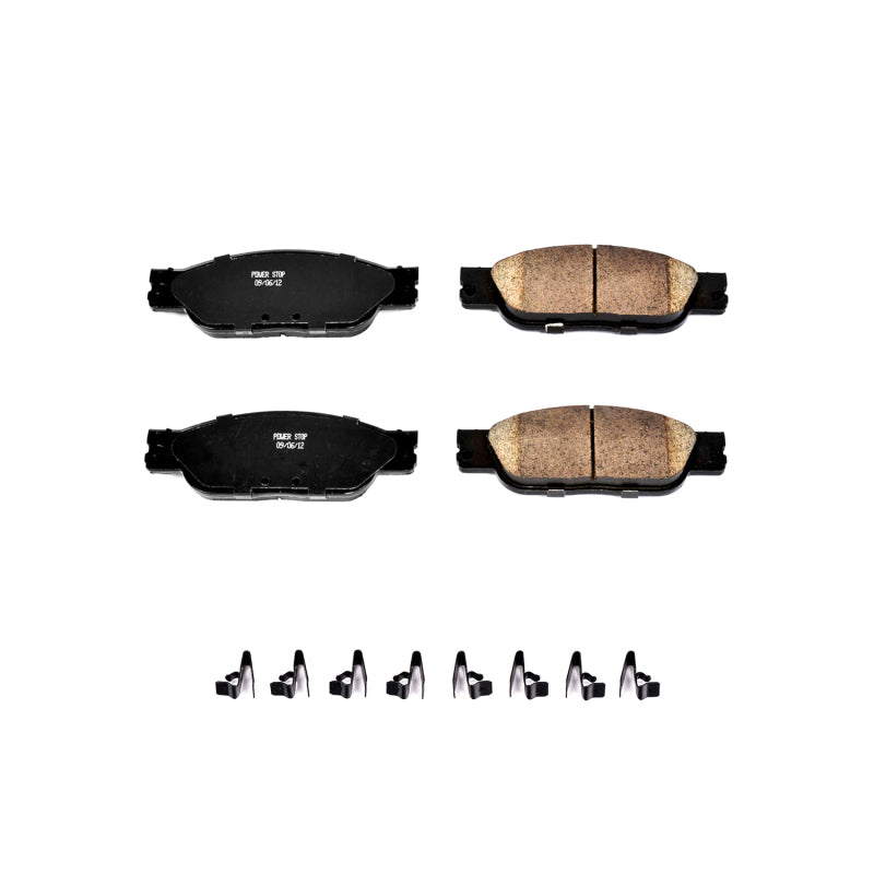 PowerStop 03-05 Jaguar S-Type Front Z17 Evolution Ceramic Brake Pads w/Hardware