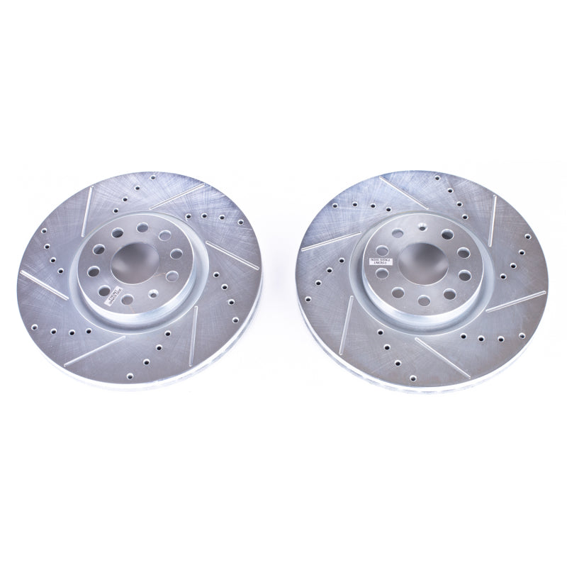 PowerStop 2018 Volkswagen Atlas Front Evolution Drilled & Slotted Rotors - Pair