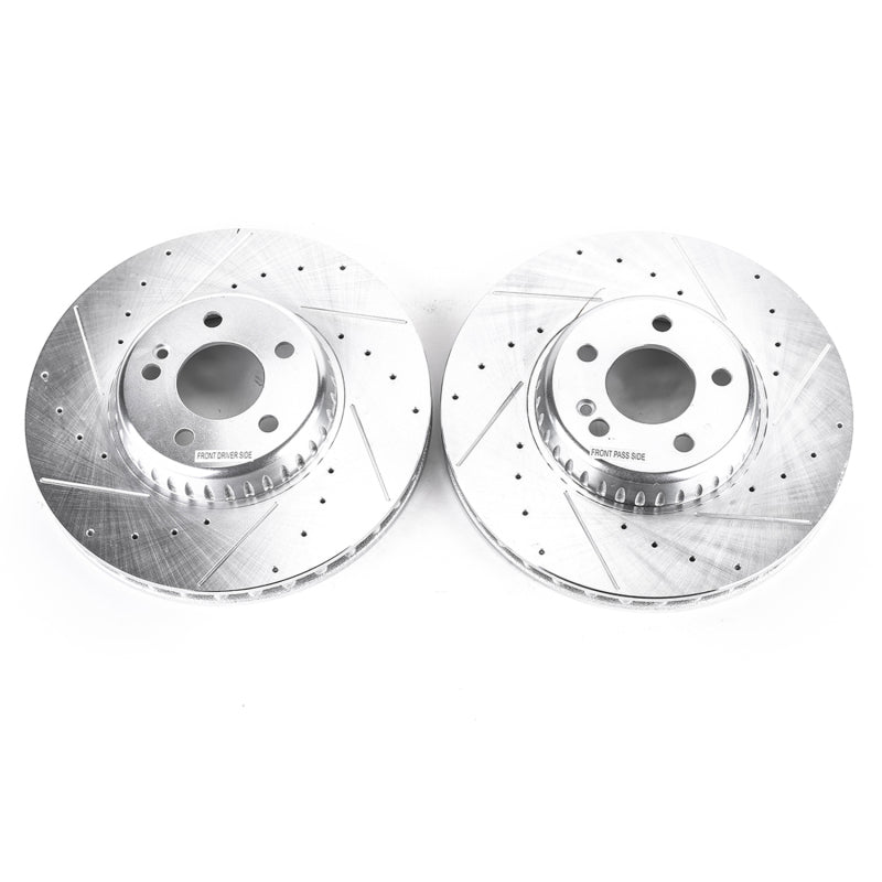 PowerStop 15-18 Mercedes-Benz C300 Front Evolution Drilled & Slotted Rotors - Pair