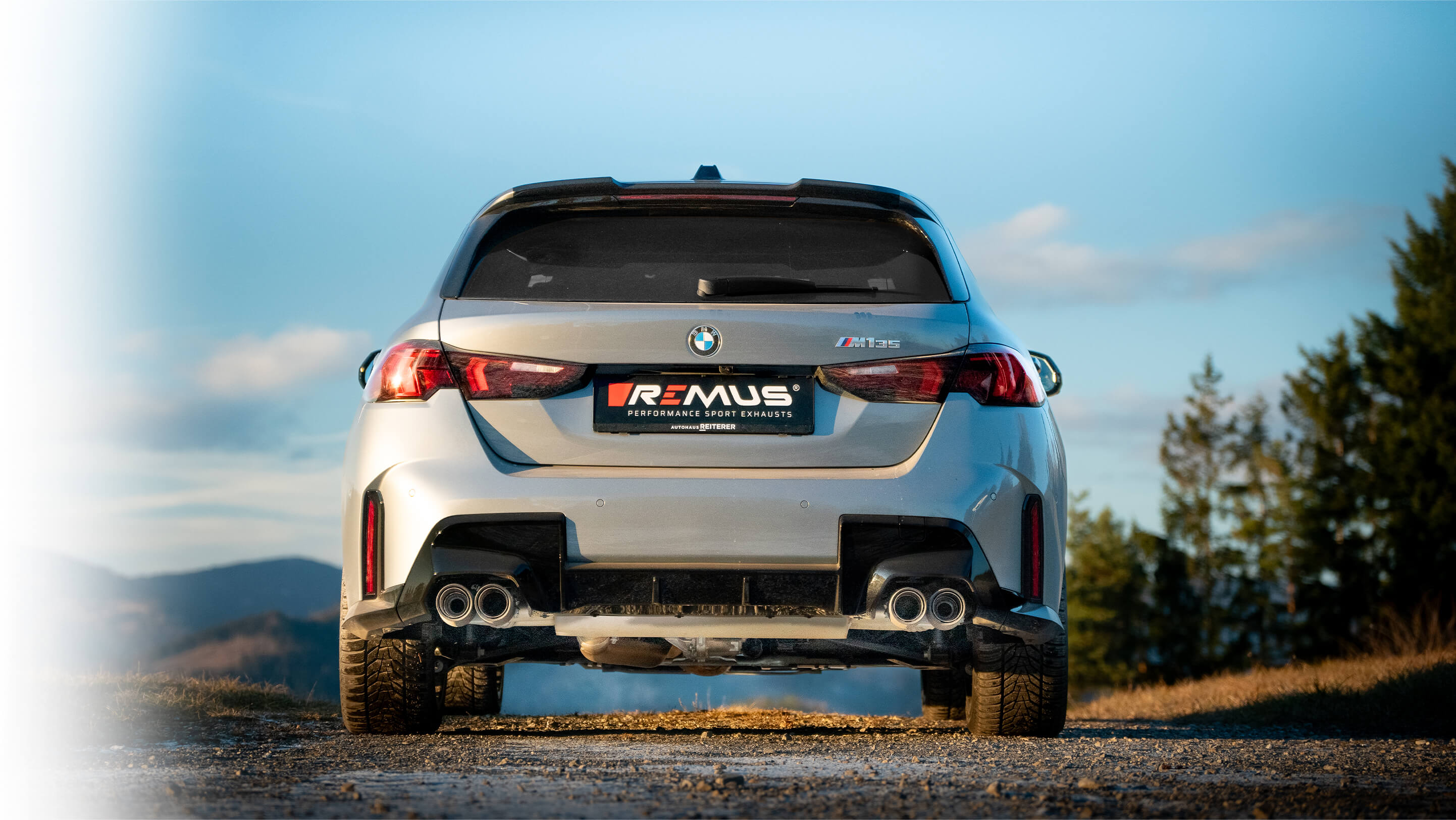 Remus 24+ BMW M135i xDrive Sport Exhaust Centered for L/R System