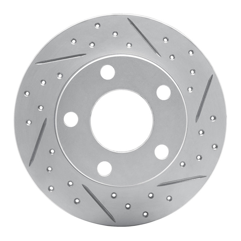 R1 Concepts 96-05 Audi A4 Quattro Rear Right Drilled & Slotted Geo-Carbon Rotor