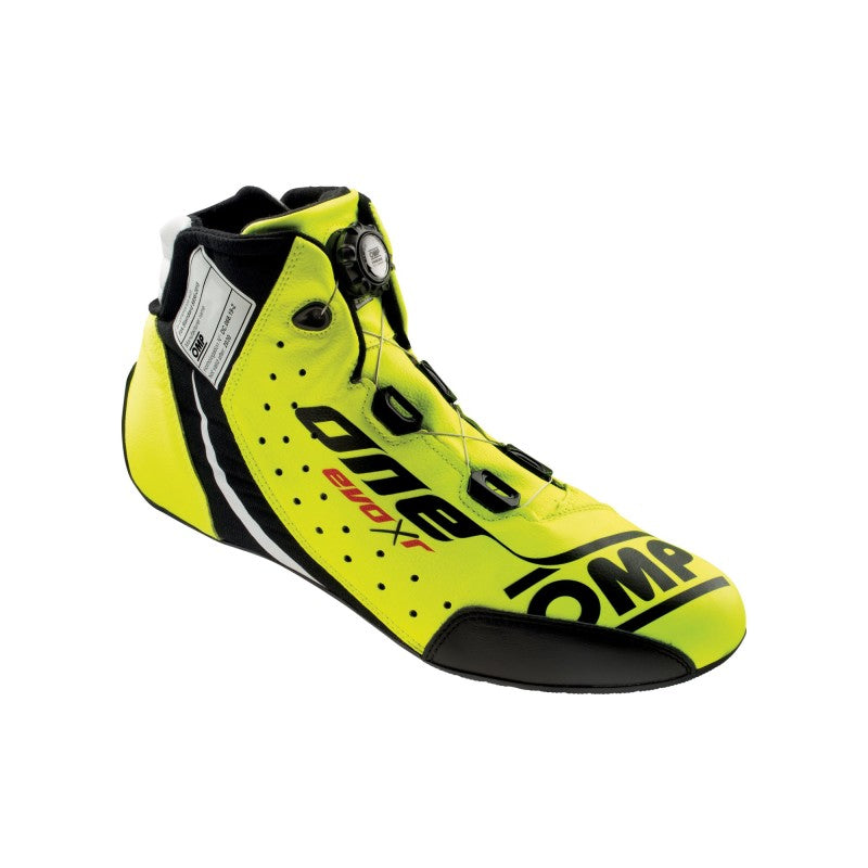 OMP Racing OMP One Evo X Shoes Fluorescent Yellow - Size 45 (Fia 8856-2018)