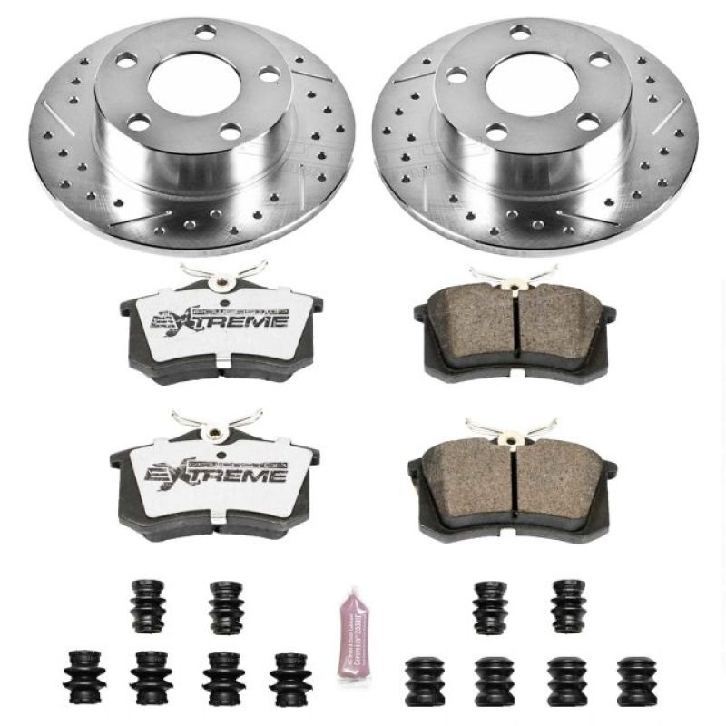 PowerStop 98-01 Audi A6 Quattro Rear Z26 Street Warrior Brake Kit