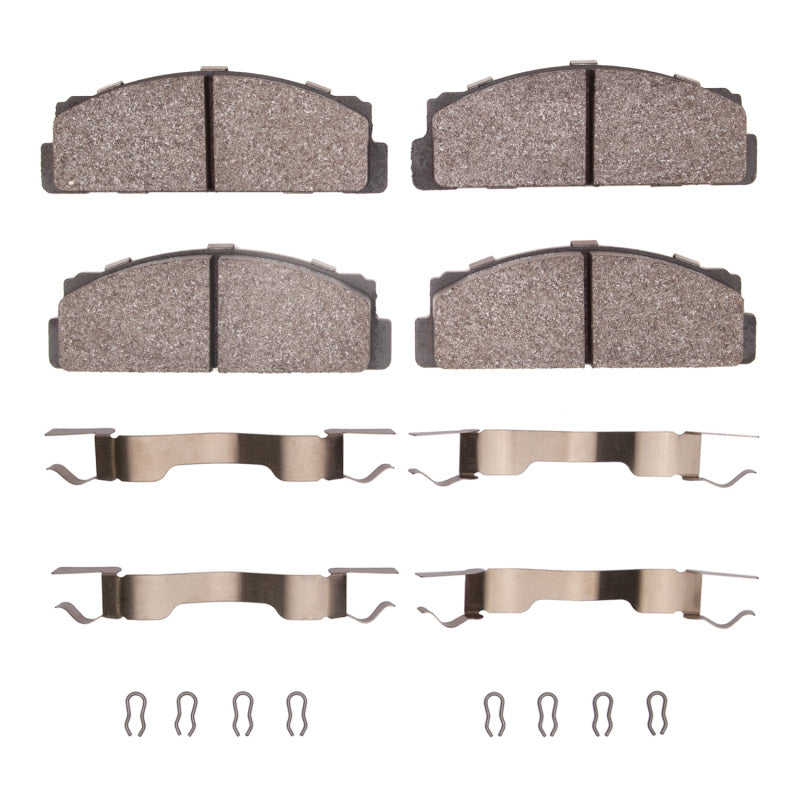 DFC 68-92 Fiat Strada Front 5000 Advanced Semi Metallic Brake Pads and Hardware Kit
