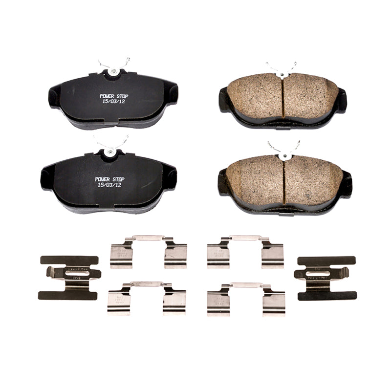PowerStop 91-92 Volvo 740 Front Z17 Evolution Ceramic Brake Pads w/Hardware