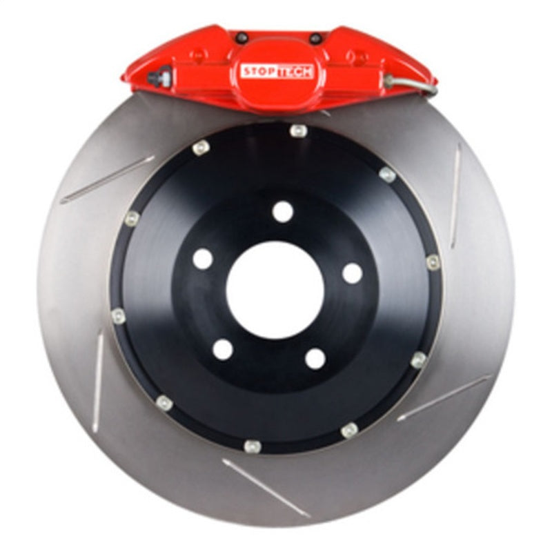 StopTech BBK 01-07 BMW M3 Rear Red ST-22 Calipers Slotted 345x28 Rotors Pads and SS Lines