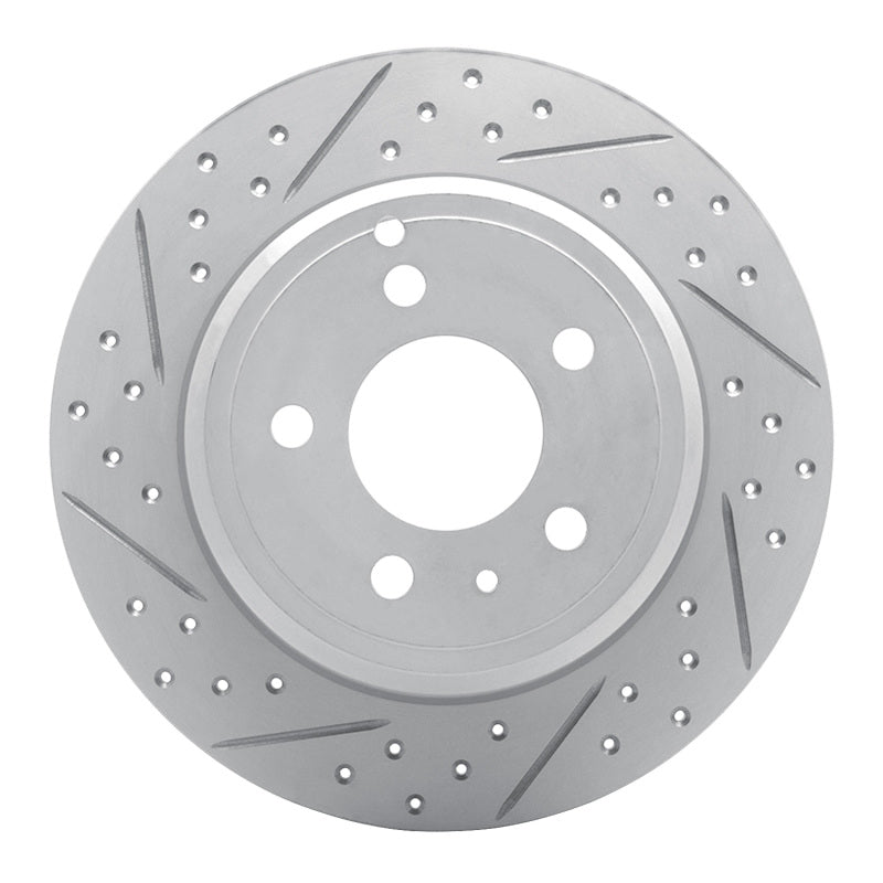 R1 Concepts 96-04 Volvo S70 Rear Left Drilled & Slotted Geo-Carbon Rotor