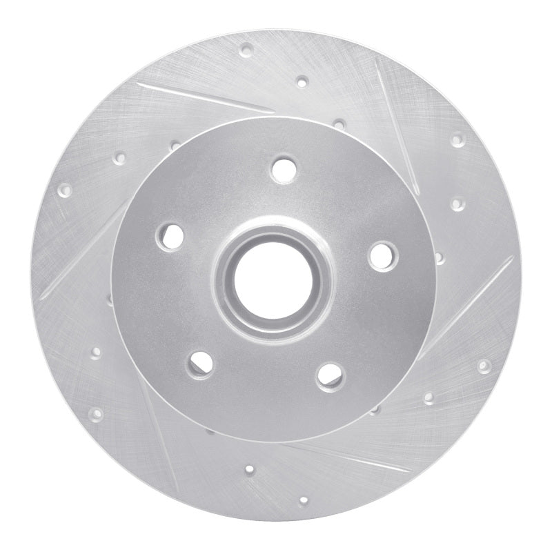 R1 Concepts 79-85 Volkswagen Type 2 Front Right Drilled & Slotted Silver Brake Rotor