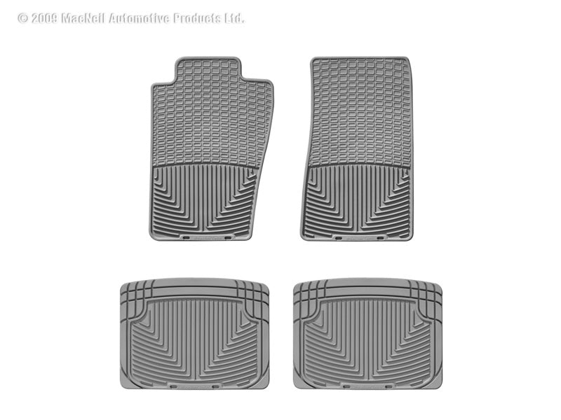 WeatherTech  82-04 Chevrolet S-10 Pickup Front And Rear Rubber Mats - Grey