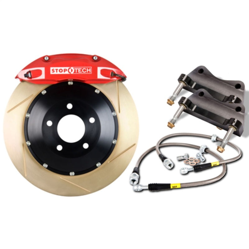 StopTech BBK 01-07 BMW M3 (E46) Front ST-40 Red Caliper Zinc Slotted 355x32 Rotors