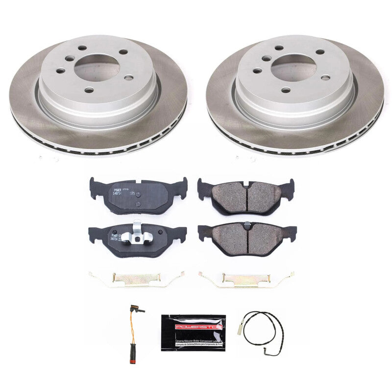 PowerStop 2006 BMW 325xi Rear Semi-Coated Rotor Kit