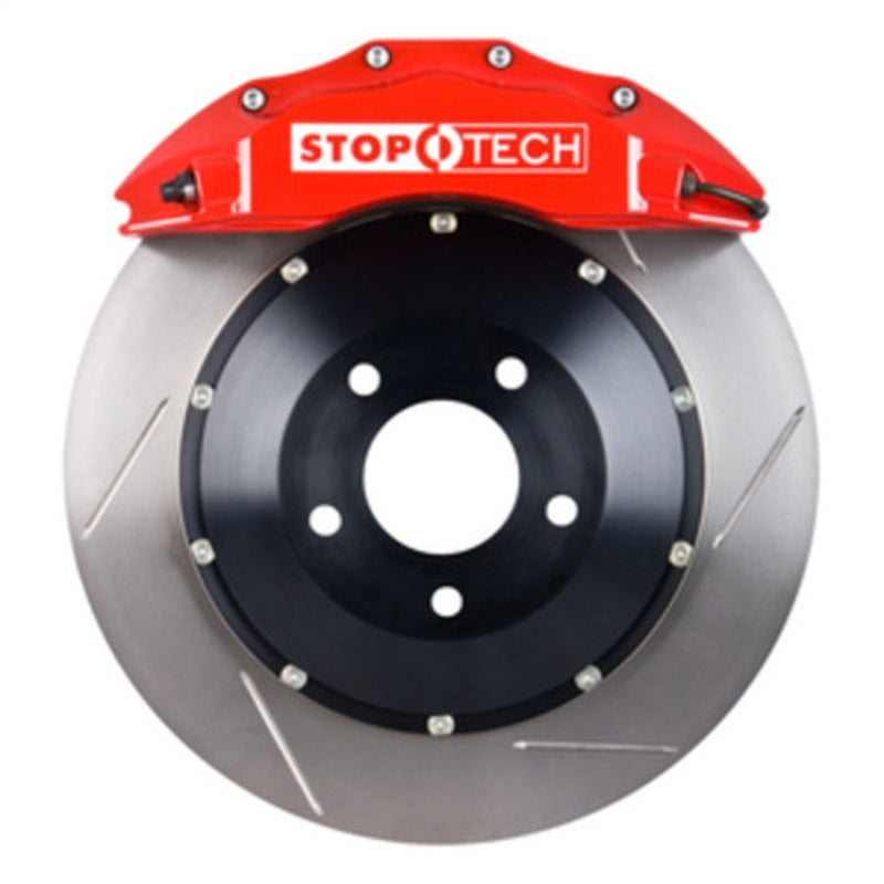 StopTech BBK 01-07 BMW M3 (E46) Front w/ Red ST-60 Calipers 355x32 Slotted Rotors Pads and SS Lines