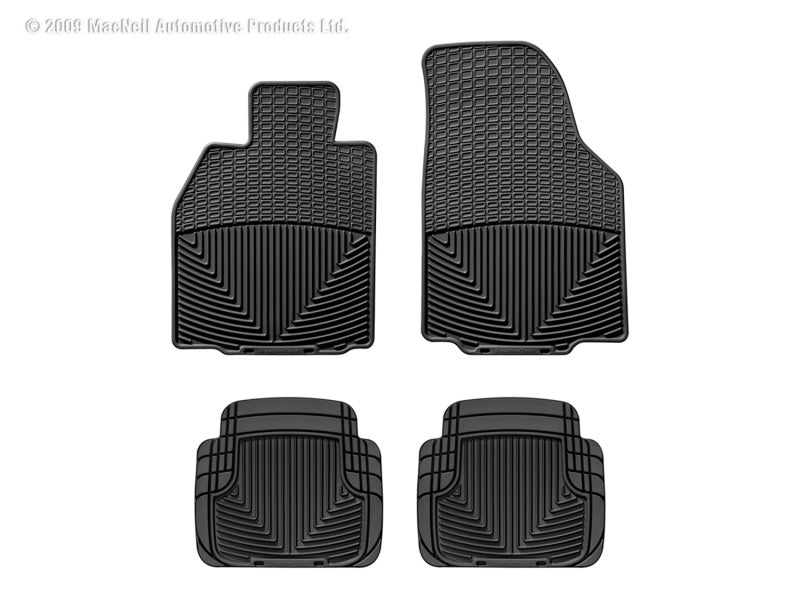 WeatherTech  05-11 Porsche 911 Front And Rear Rubber Mats - Black