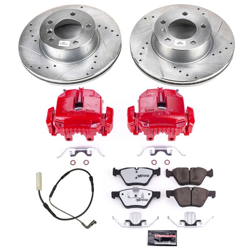 PowerStop 2007 BMW 328i Front Z26 Street Warrior Brake Kit w/Calipers