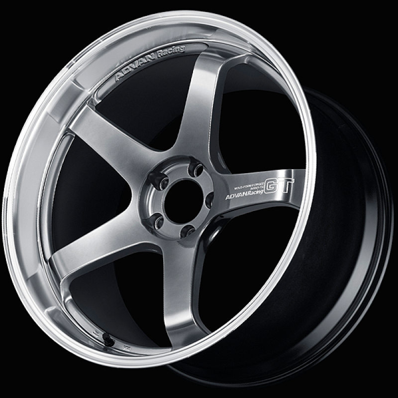 Advan GT Premium Version 19x9.0 / +25 ET / 5x112 / 66.5mm Bore / Machining and Hyper Platinum Black