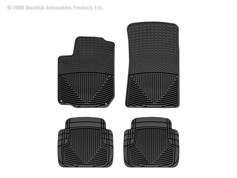 WeatherTech  98-10 Volkswagen New Beetle Front And Rear Rubber Mats - Black