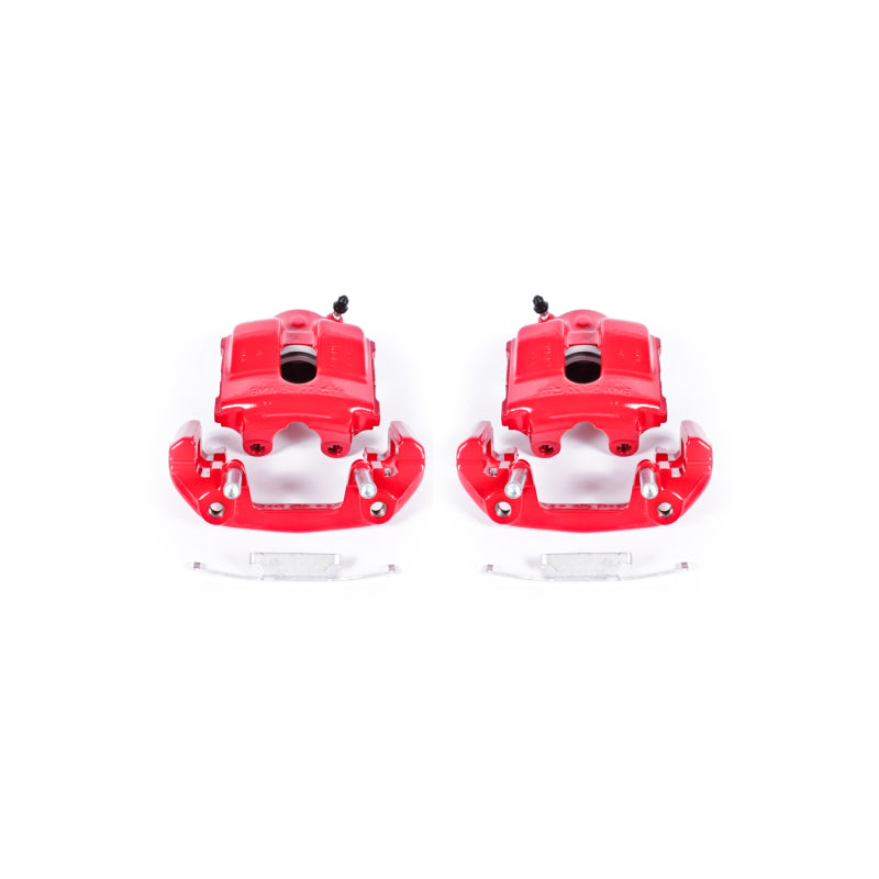 PowerStop 92-98 BMW 318i Front Red Calipers w/Brackets - Pair