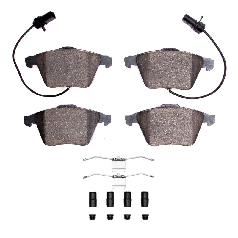 DFC 00-09 Audi A4 Quattro Front 5000 Advanced Low Metallic Brake Pads and Hardware Kit