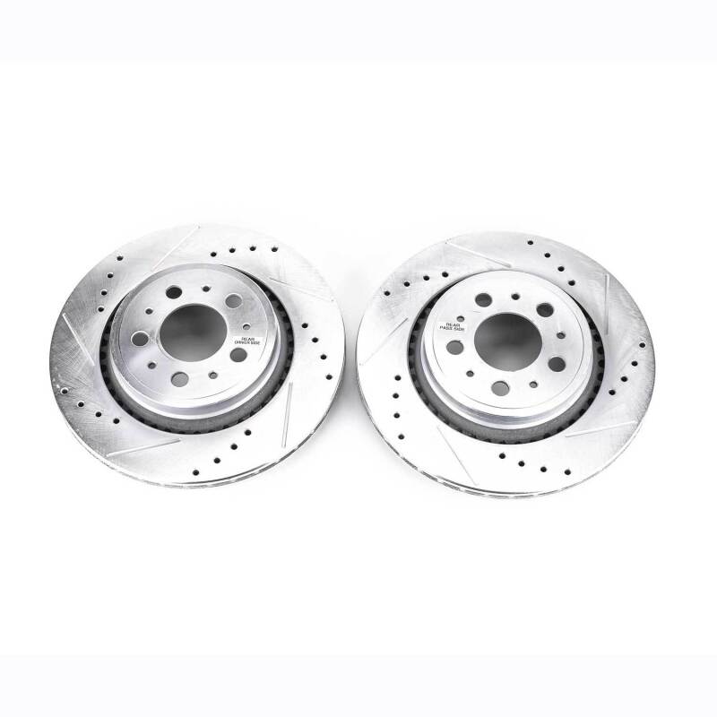 PowerStop 03-14 Volvo XC90 Rear Evolution Drilled & Slotted Rotors - Pair