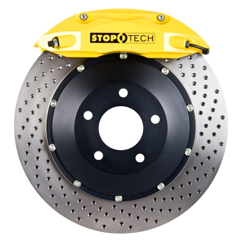 StopTech 01-06 BMW 330CI / 06-08 BMW Z4 Front BBK Yellow ST-40 Calipers 332x32 Drilled Rotors