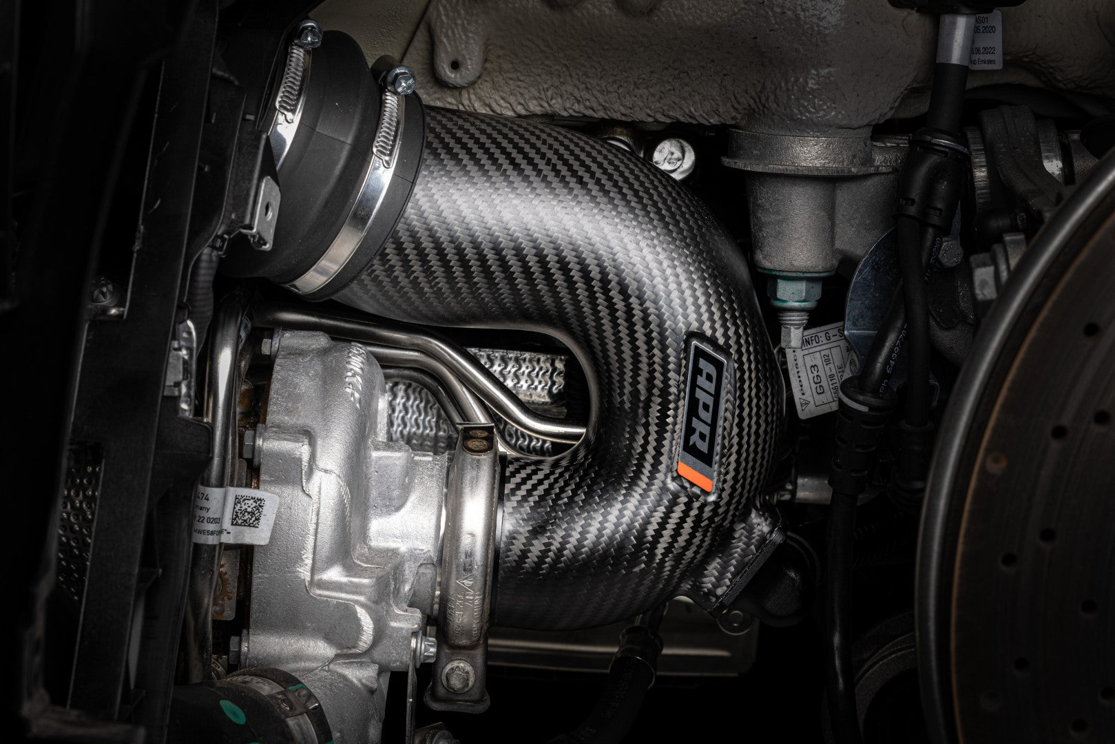 APR Carbon Fiber Intake System With Turbo Inlet Pipes - Porsche 992 911 3.0T/3.7T
