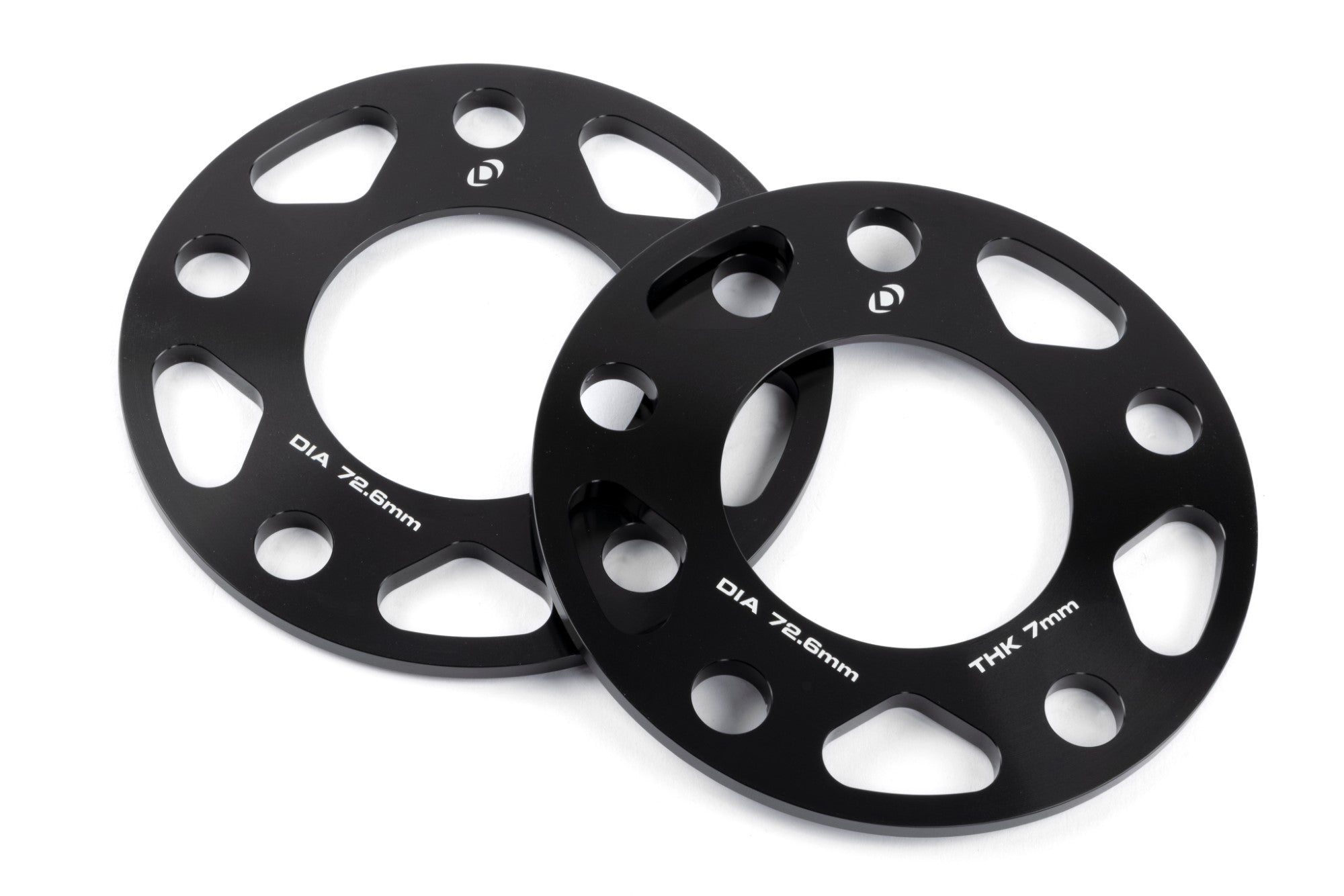 High-performance DINAN wheel spacers, 5x120 bolt pattern with hub-centric rings for a precise fit and enhanced wheel offset.